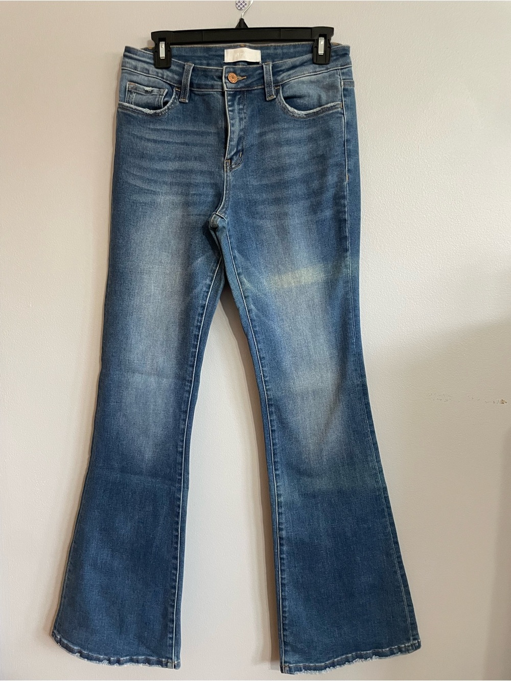 Women’s Flare Jeans in Washed Blue – Classic Flared Silhouette